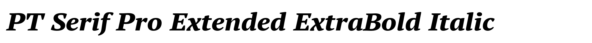 PT Serif Pro Extended ExtraBold Italic image
